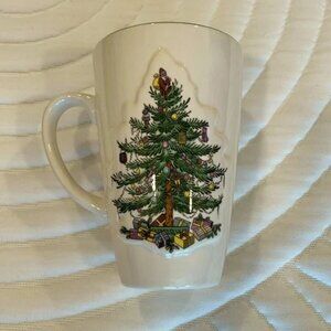 🎄 Spode Christmas Tree Large Mug – 6" Tall – FREE SAME DAY SHIPPING!